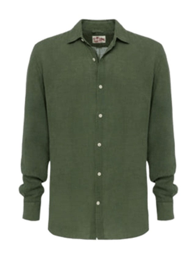 Saint Barth Linen Shirt With French Collar