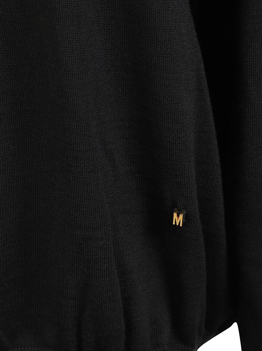 Moschino High Neck Black Sweater