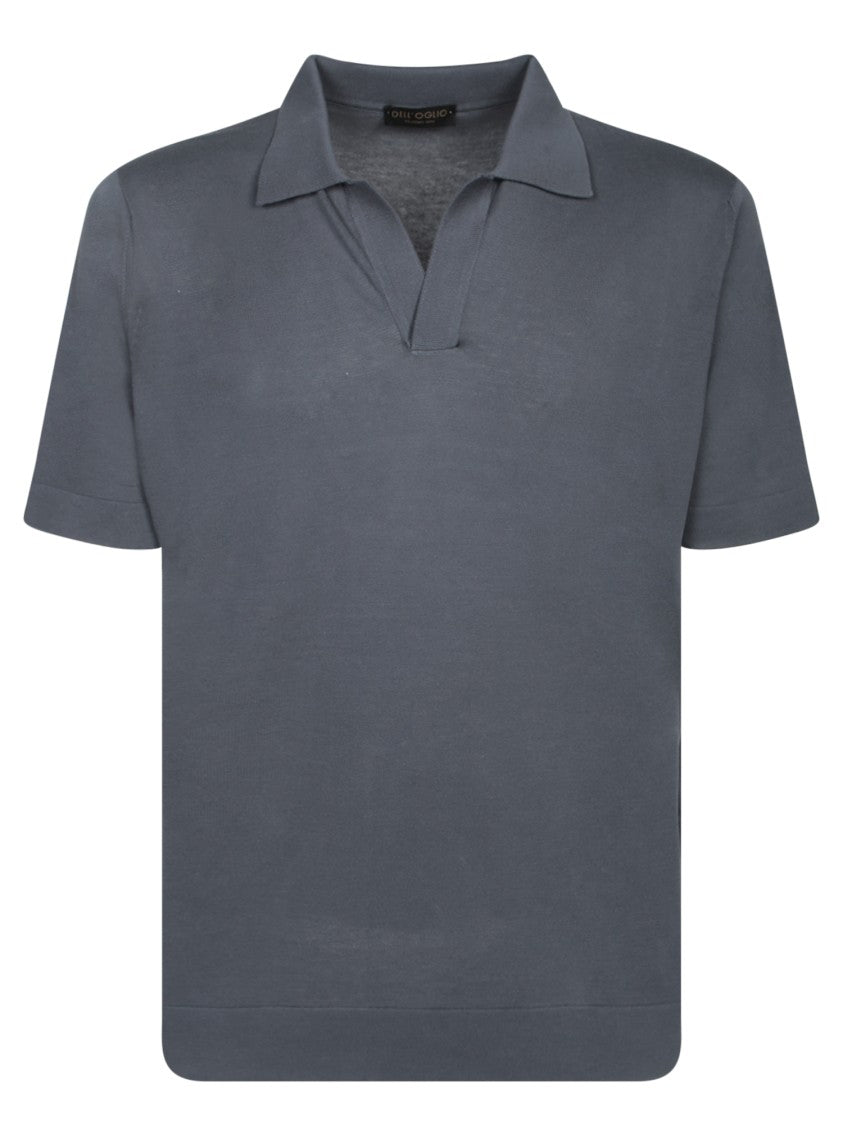 Dell'oglio Crepe Polo Shirt With Classic Collar