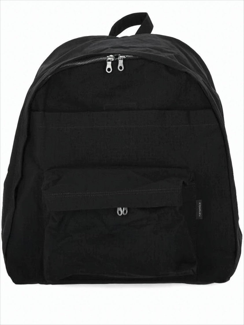 Nanamica Minimalist Black Backpack With Double Zipper