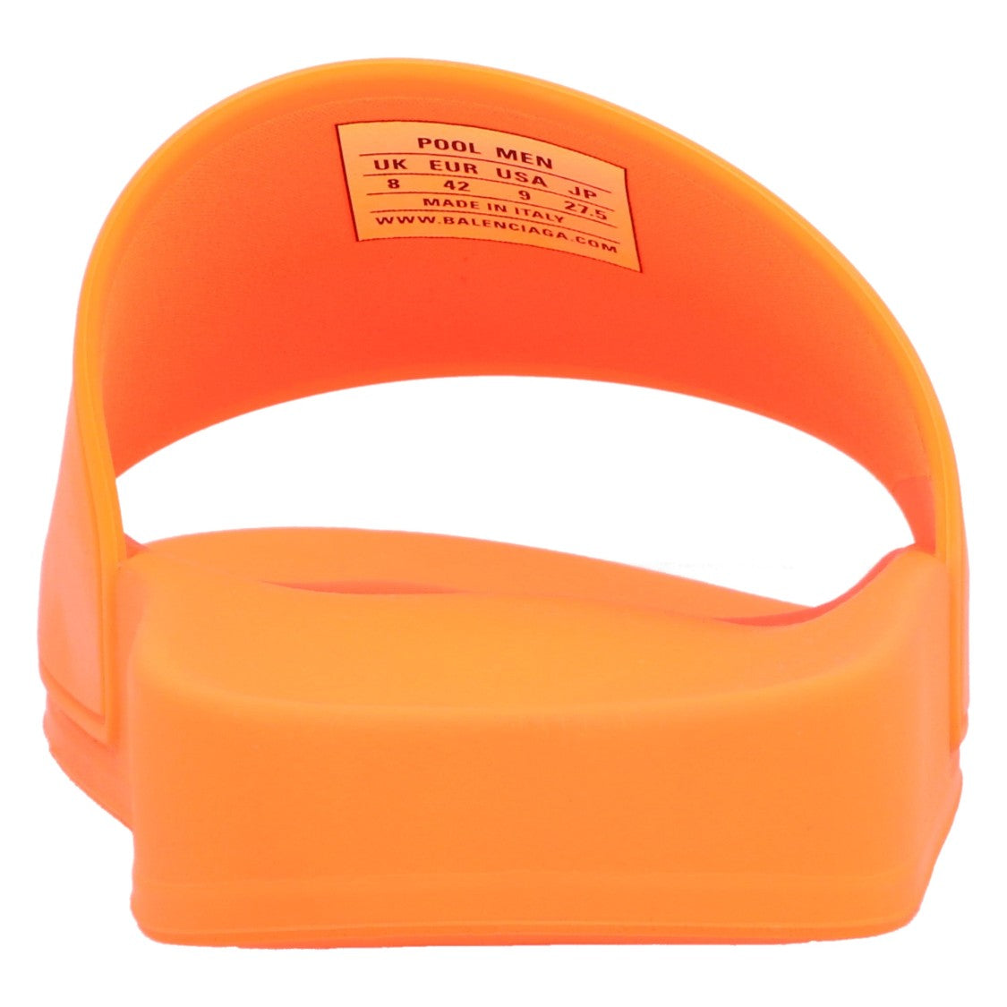 Balenciaga Orange Pool Slide Sandal