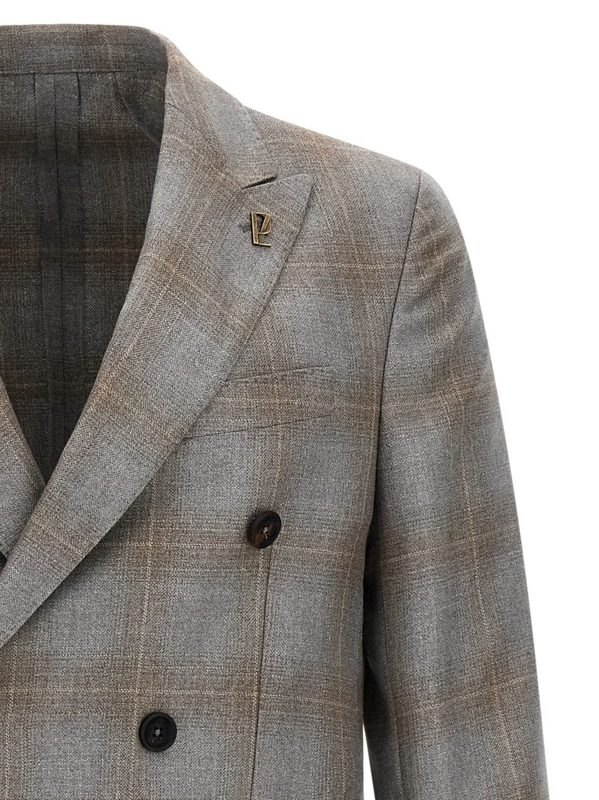 Pal Zileri Double-Breasted Blazer With Peak Lapels
