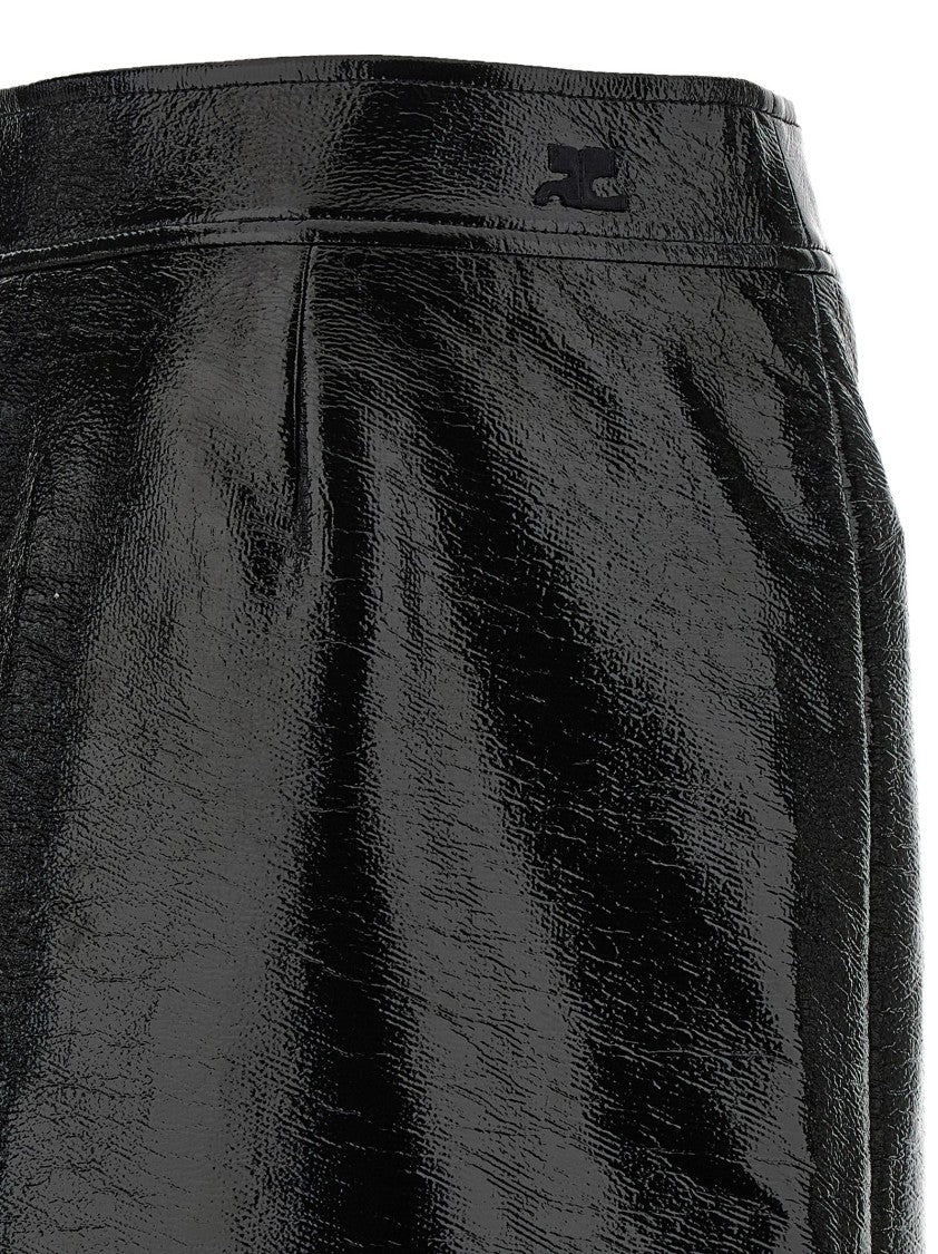 Courrèges Zipped Vinyl' Skirt
