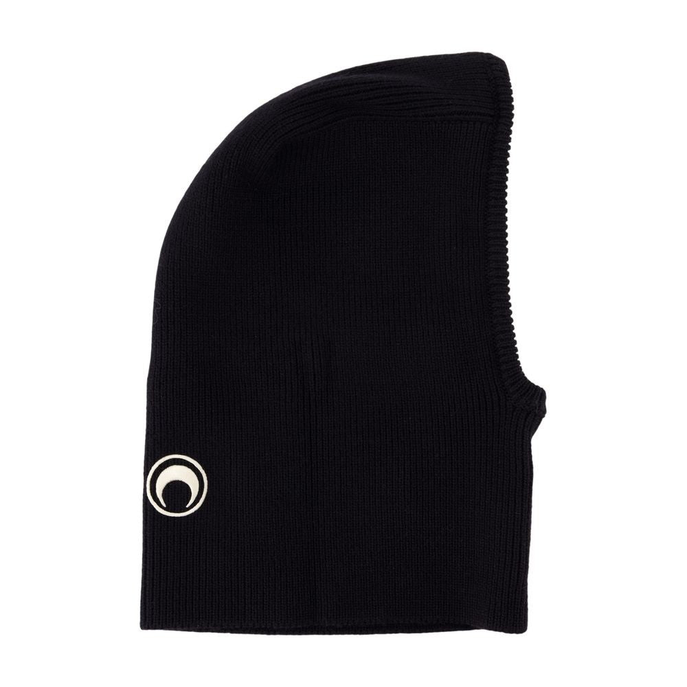 Marine Serre Ribbed Knit Wool Balaclava