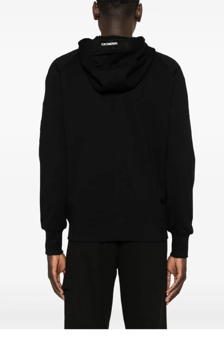 C.P. Company Diagonal Raised Fleece Full Zip Hooded Sweatshirts
