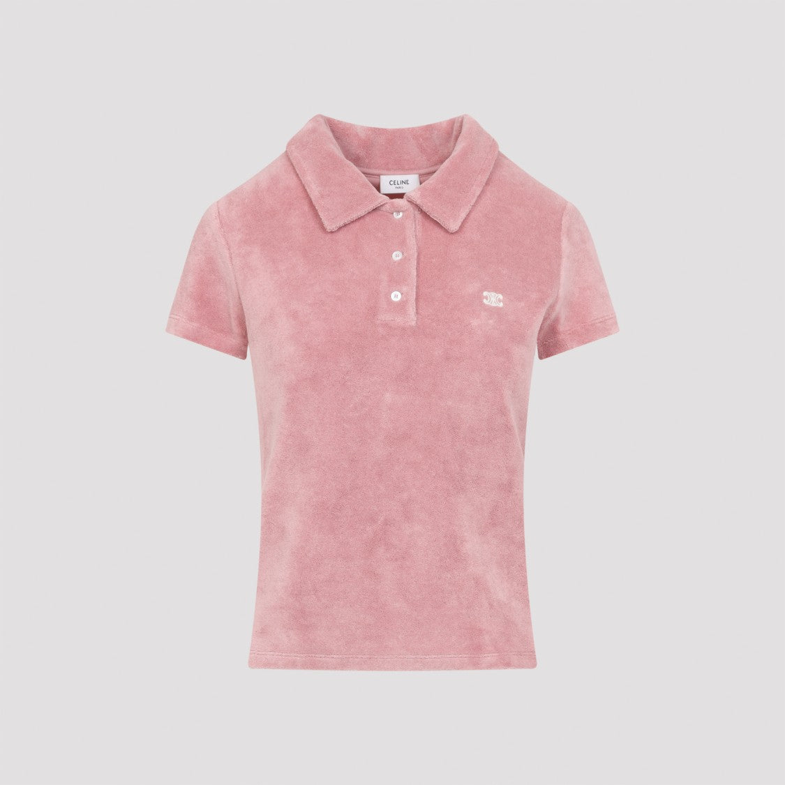 Celine Terry Cotton Polo Shirt