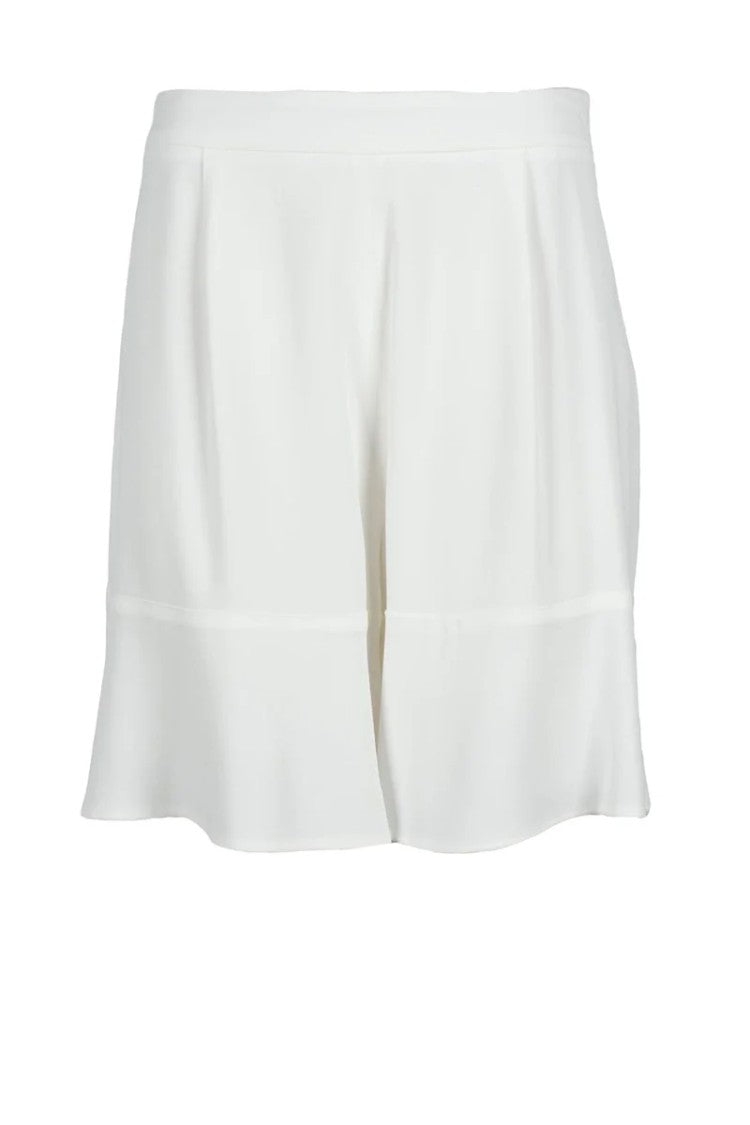 L Autre Chose L Autre Chose Acetate/Viscose Shorts - White