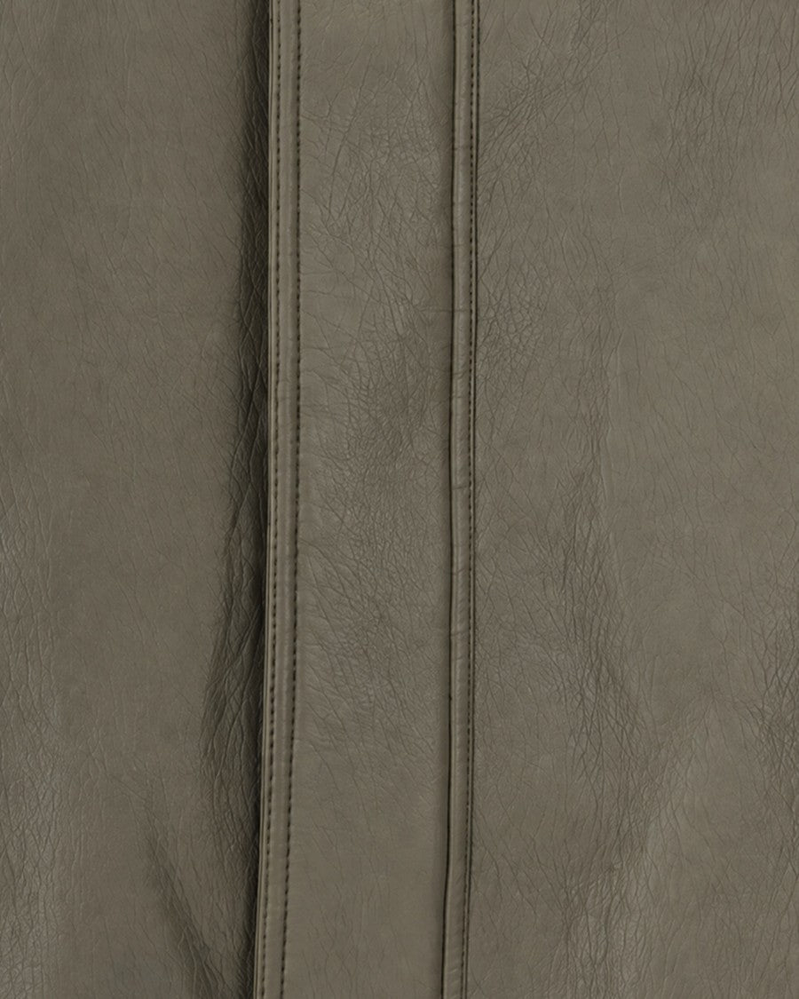 Agolde Dark Green Ona Gathered-Hem Jacket
