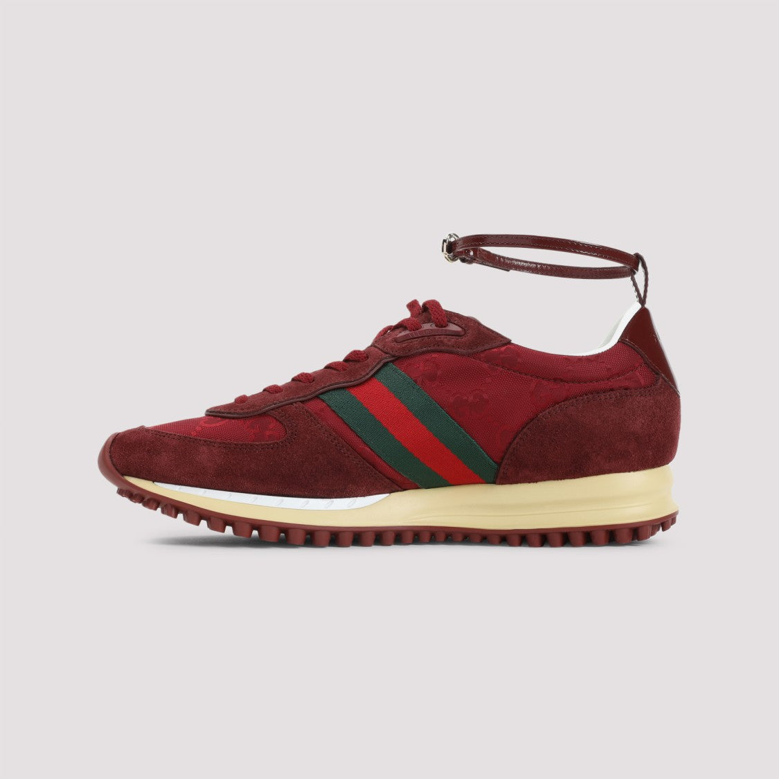 Gucci Vibrant Red Leather Sneakers