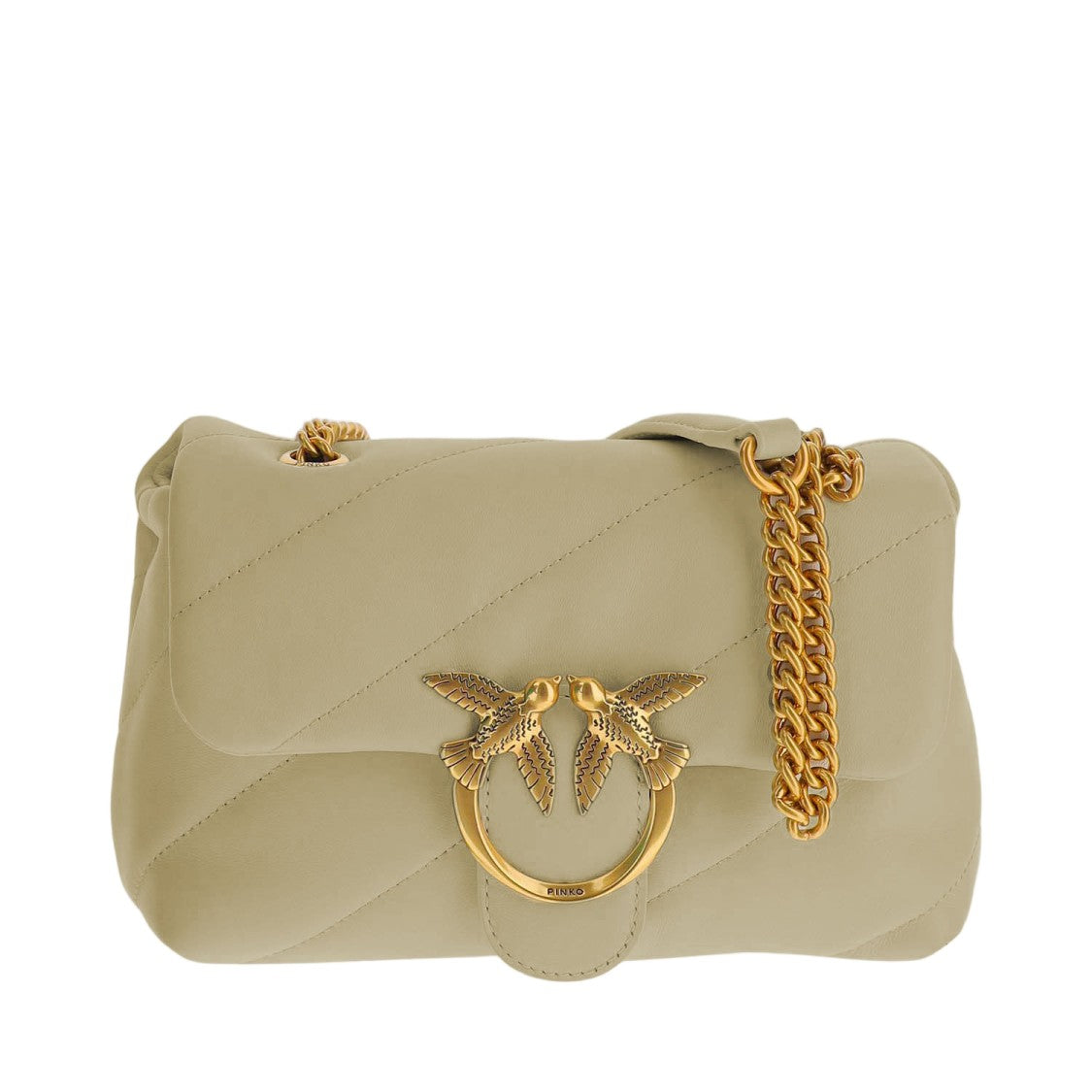 Pinko Quilted Nappa Leather Flap Bag