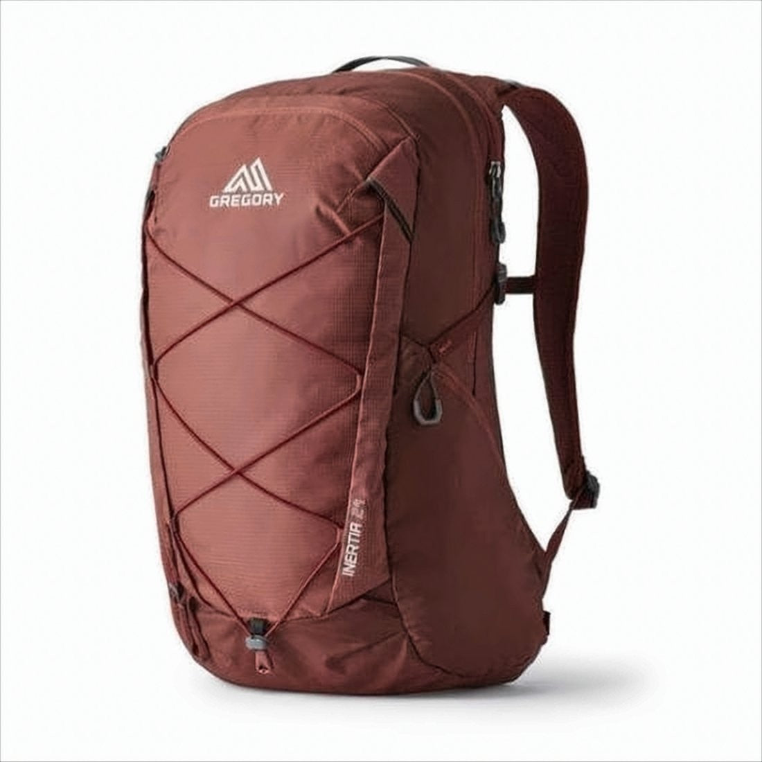 Gregory Structured Backpack With Deep Reddish-Brown Nylon Exterior