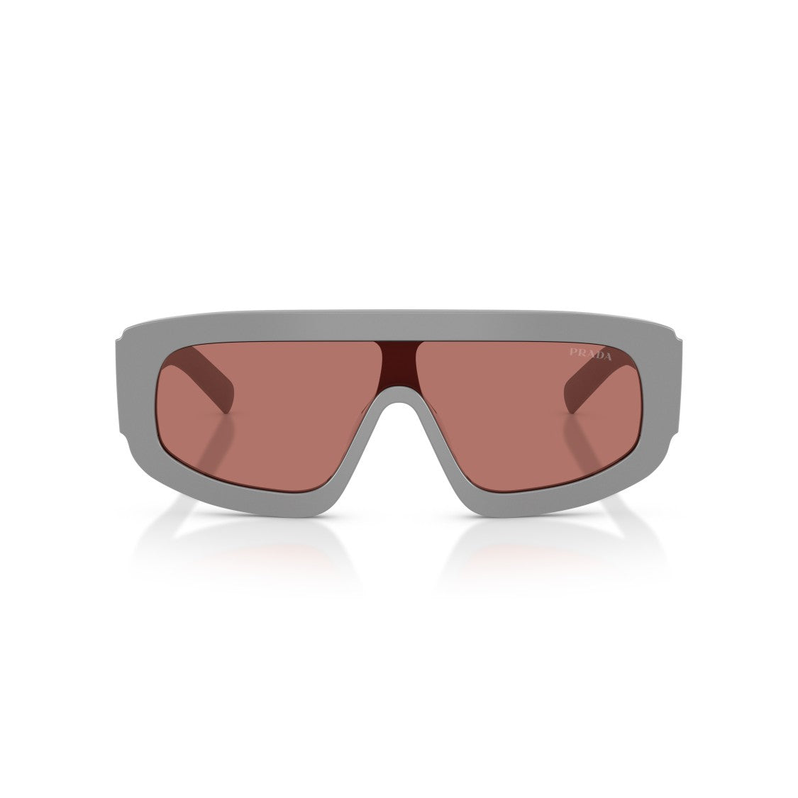 Prada Oversized Rectangular Frame Sunglasses With Triangular Logo Detail