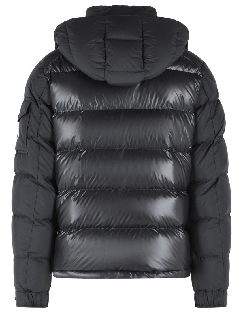 Moncler 'Maya' Black Polyester Short Down Jacket