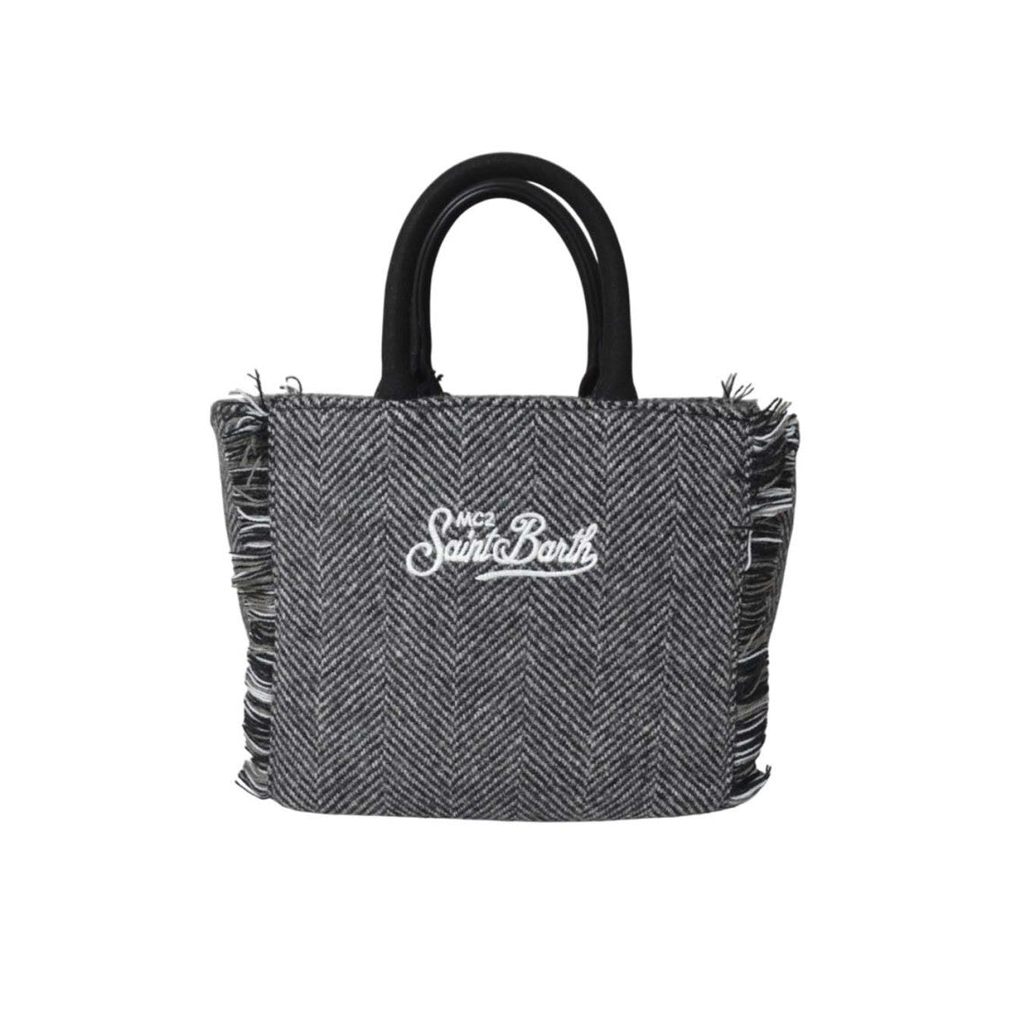 Mc2 Saint Barth Structured Black Bag With Clean Lines And Minimalist Aesthetic