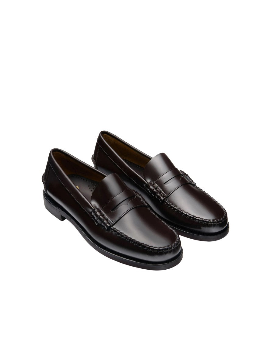 Sebago Classic Dan Hand-Stitched Brown Leather Moccasins