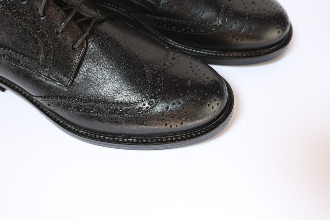 Ton Gout Derby Priston With Textured Buffalo Leather
