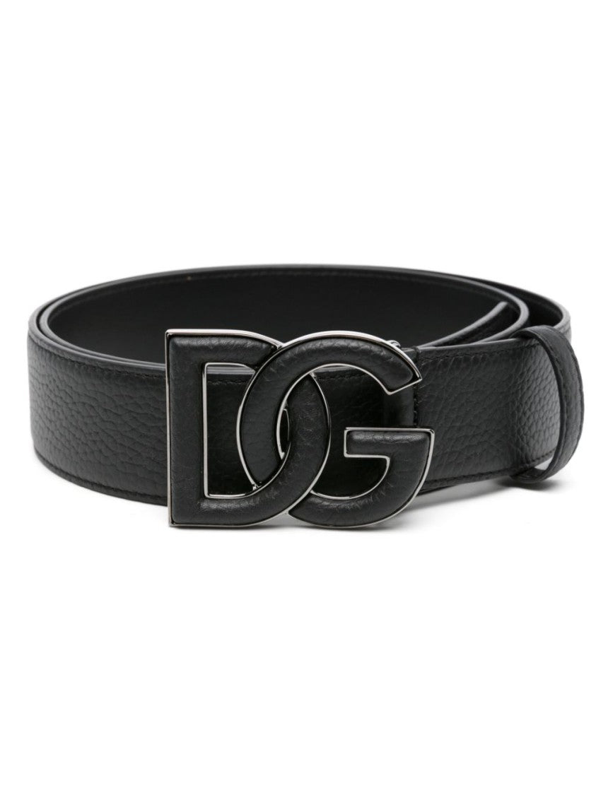 Dolce & Gabbana Textured Leather Belt