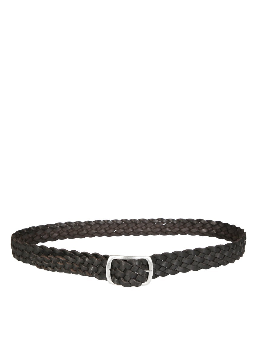 Orciani Reversible Hunting Double Braided Suede Belt