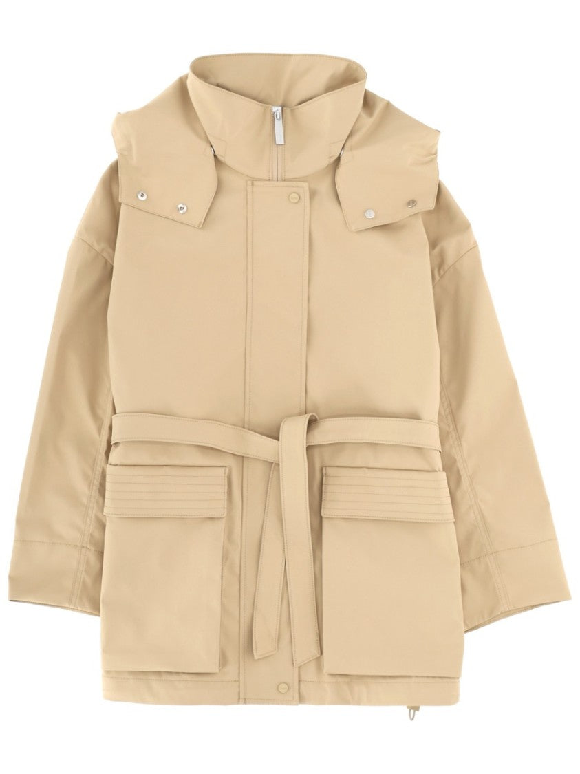 Laminar Black Polyester 2Layer Metallic Parka