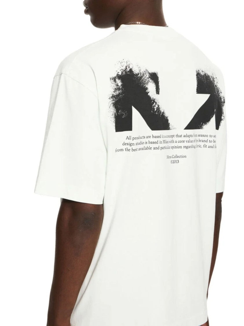 Off-White White Half Arrow Graphic Cotton T-Shirt