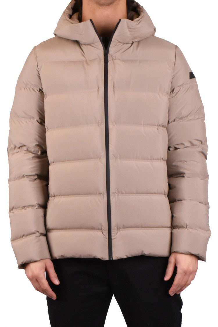 Rrd Beige Nylon Quilted Down Jacket
