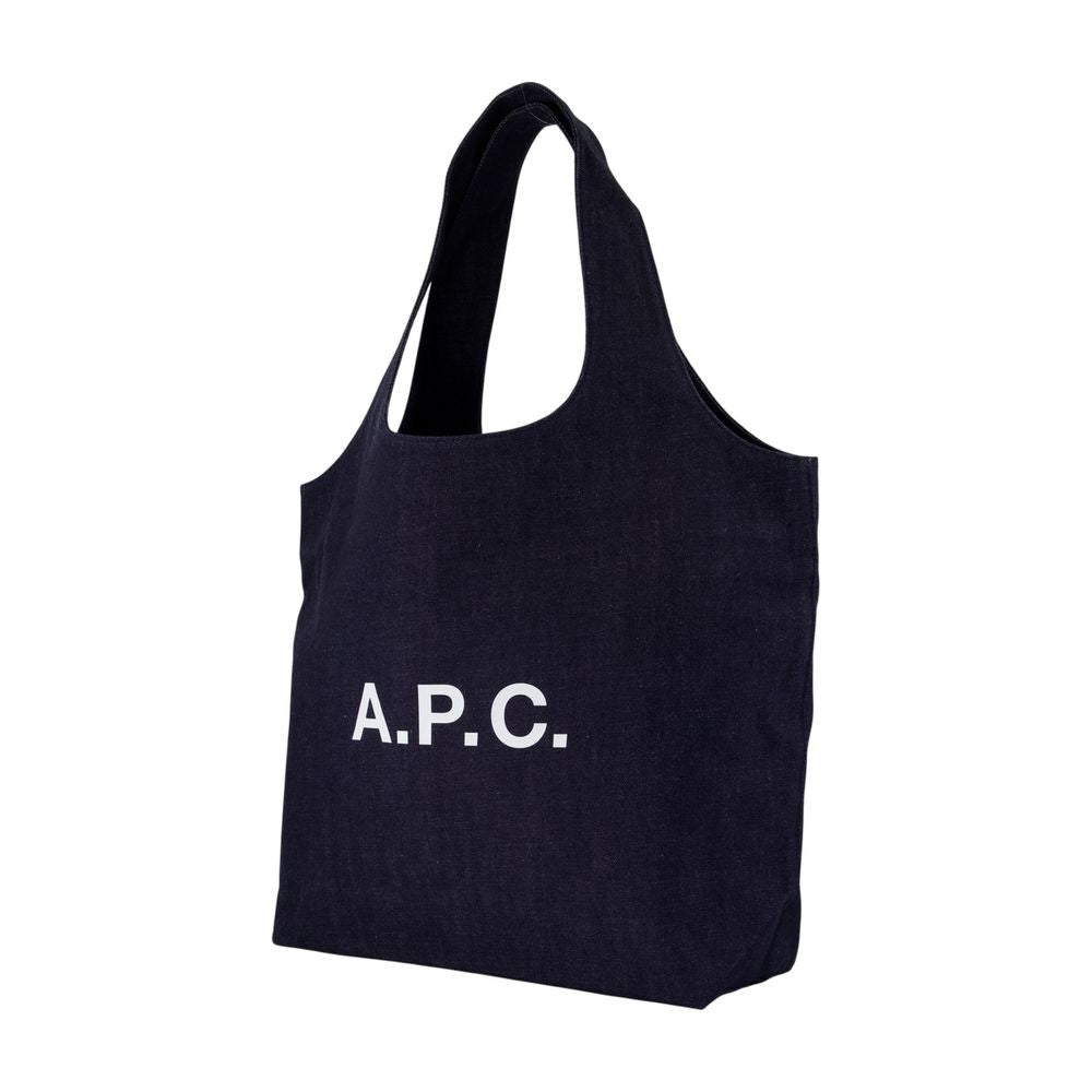 A.P.C. Ninon Tote Bag - Cotton - Blue