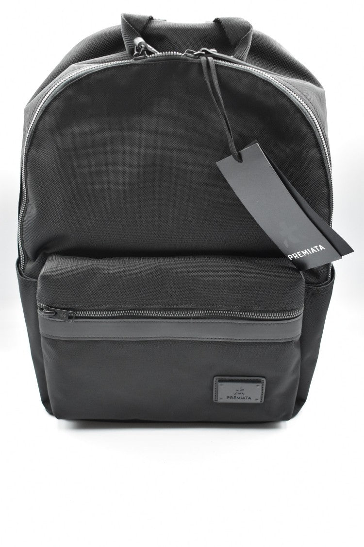 Premiata Streamlined Black Handbag With Adjustable Straps