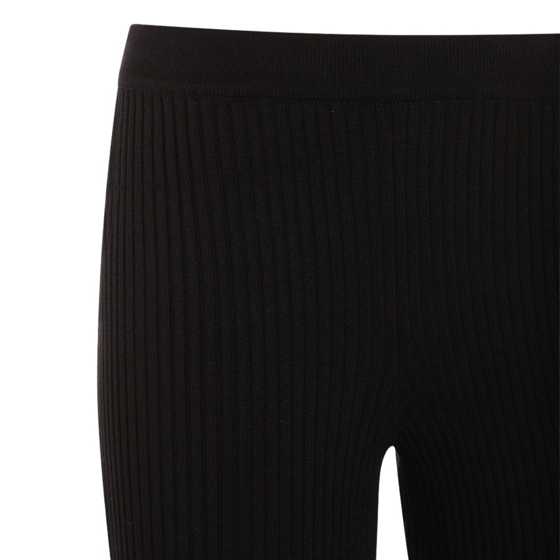 Blumarine Fitted Flared Trousers With Lace Inserts