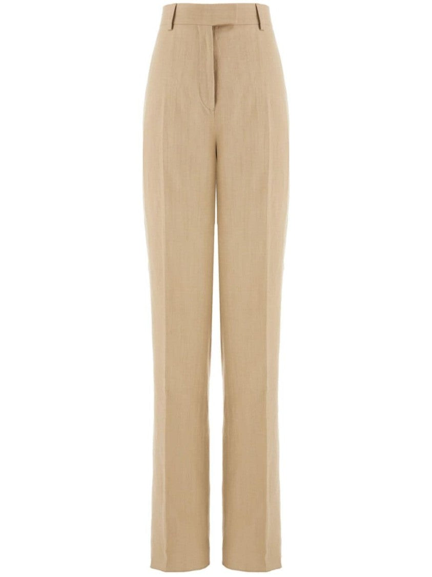 Ferragamo Sand Beige Tailored Trousers
