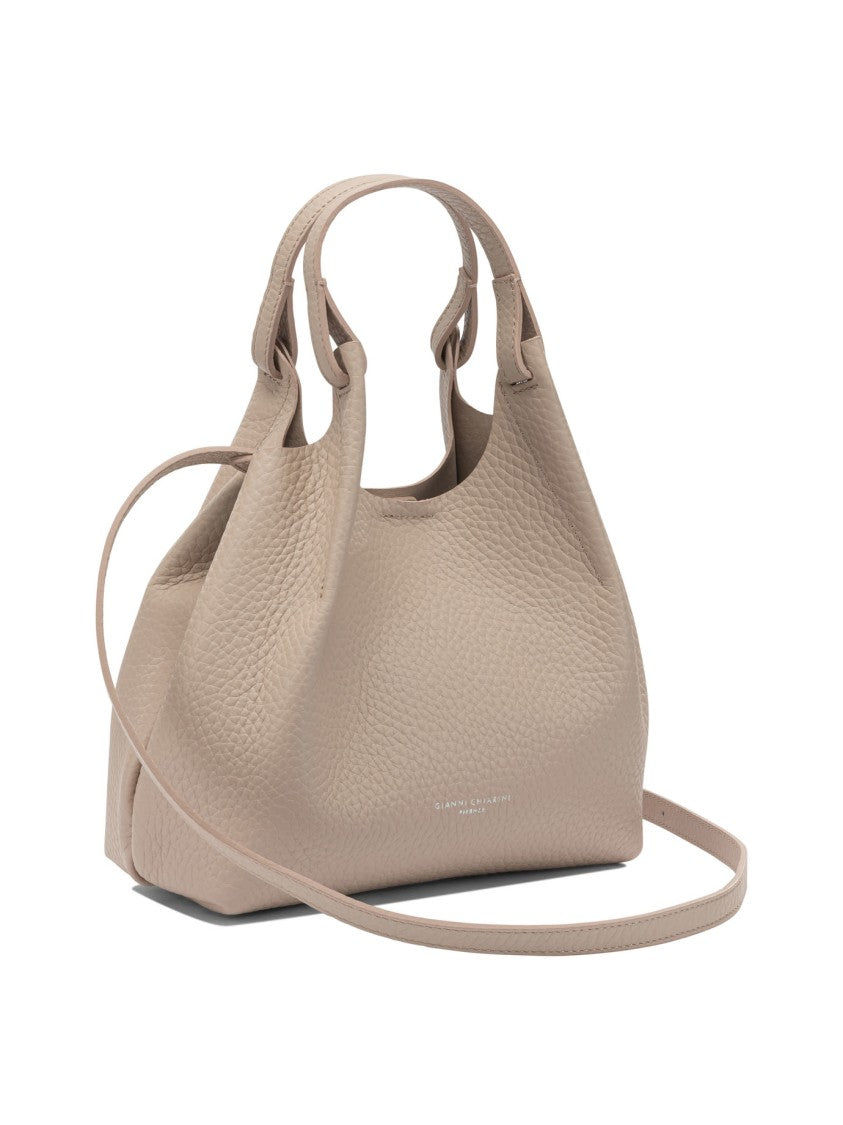 Gianni Chiarini Pebbled Leather Shoulder Bag With Spacious Interior