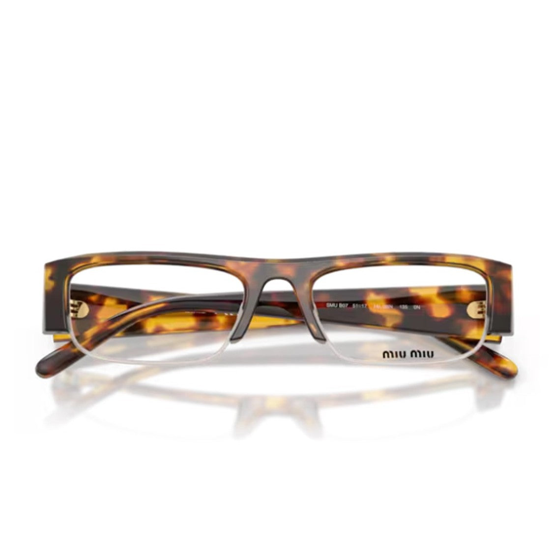 Miu Miu Havana 0Mu B07s Acetate Eyeglasses