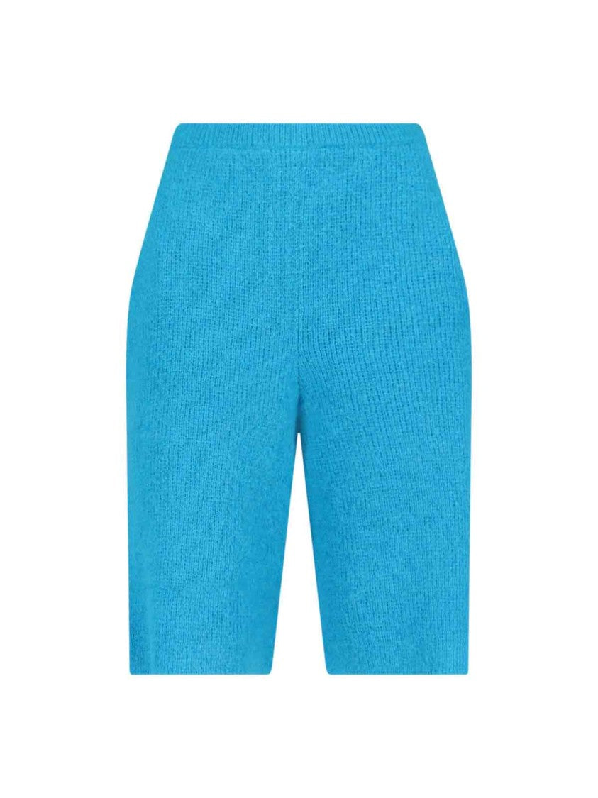 J. W. Anderson Knitted Shorts In Light Blue