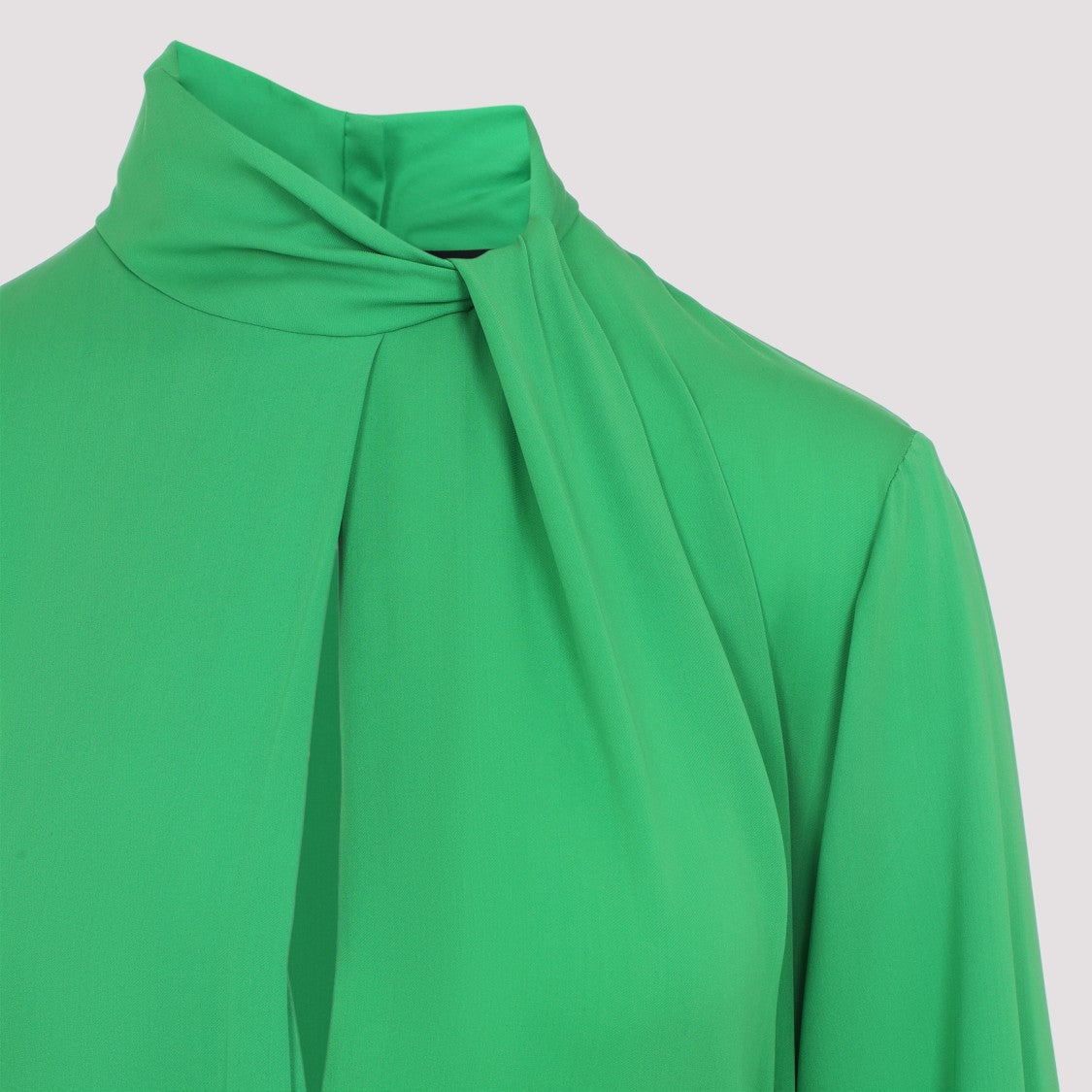 Tom Ford Green Washed Silk Midi Dress