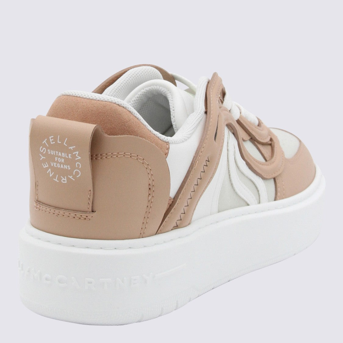 Stella Mccartney Lace-Up Sneakers With Cutout Swirl Paneling