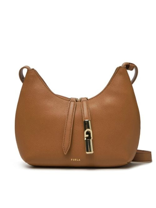 Furla Textured Leather Goccia Shoulder Bag