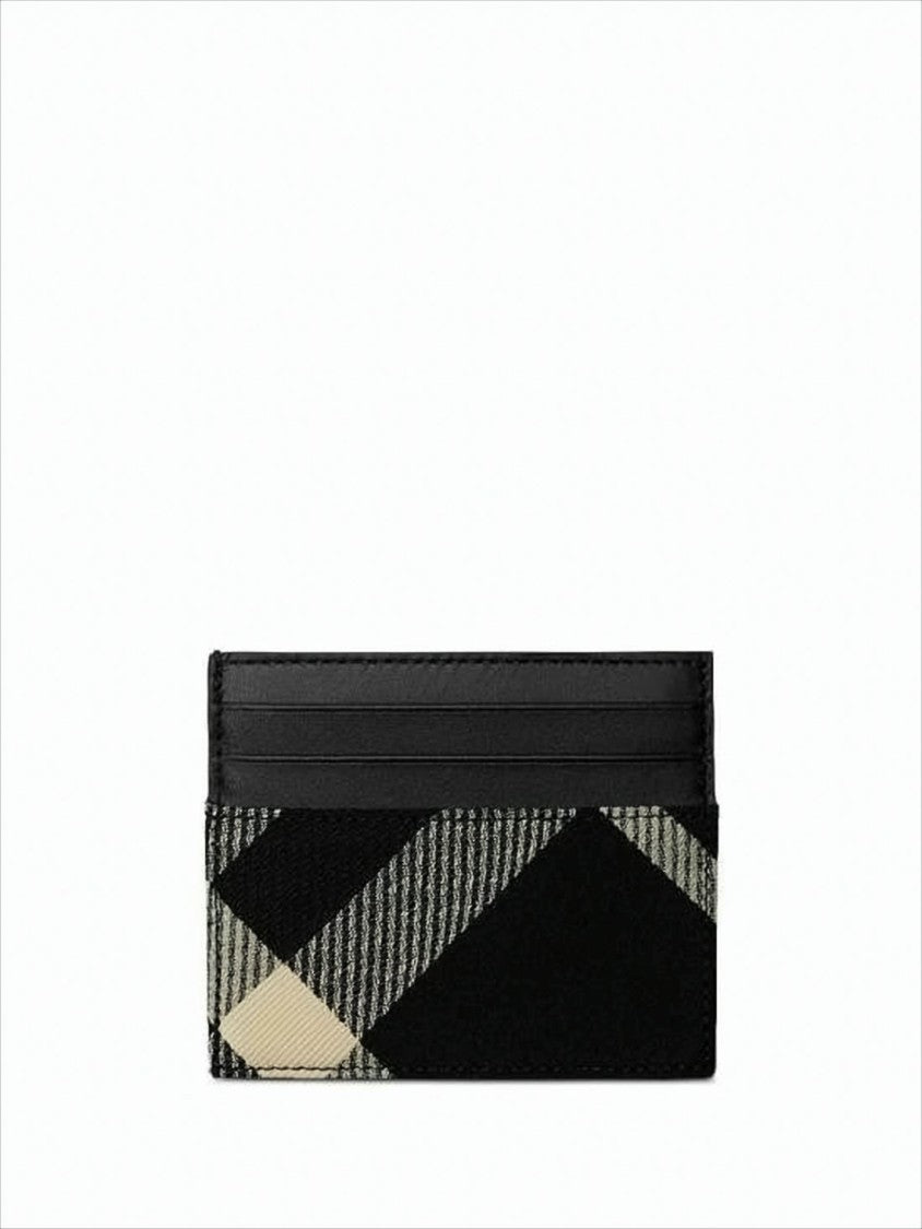 Burberry Textured Fabric Card Wallet