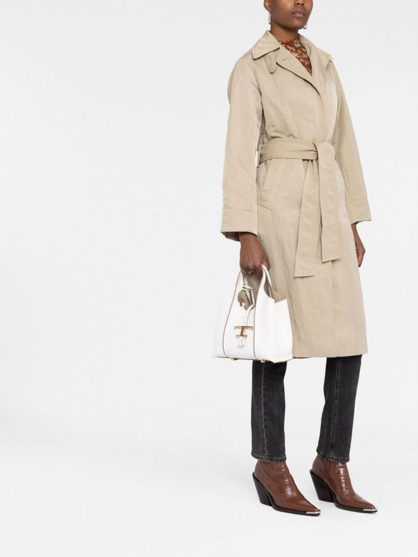 Tod's White Shopping T Timeless Leather Handbag