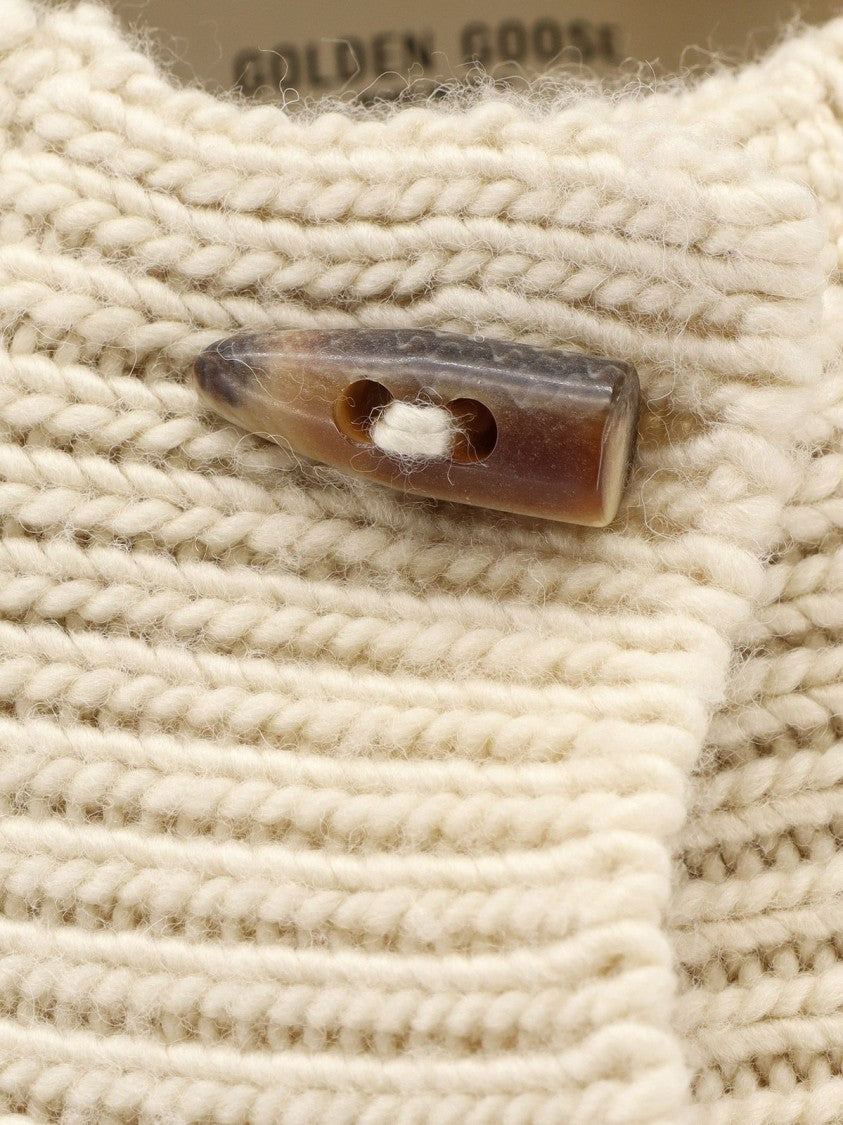 Golden Goose Textured Boucle Knit Jacket With Cozy Fit