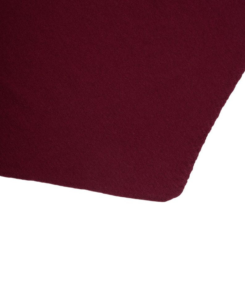 Mvm Triangular Burgundy Scarf In Soft Knit Fabric