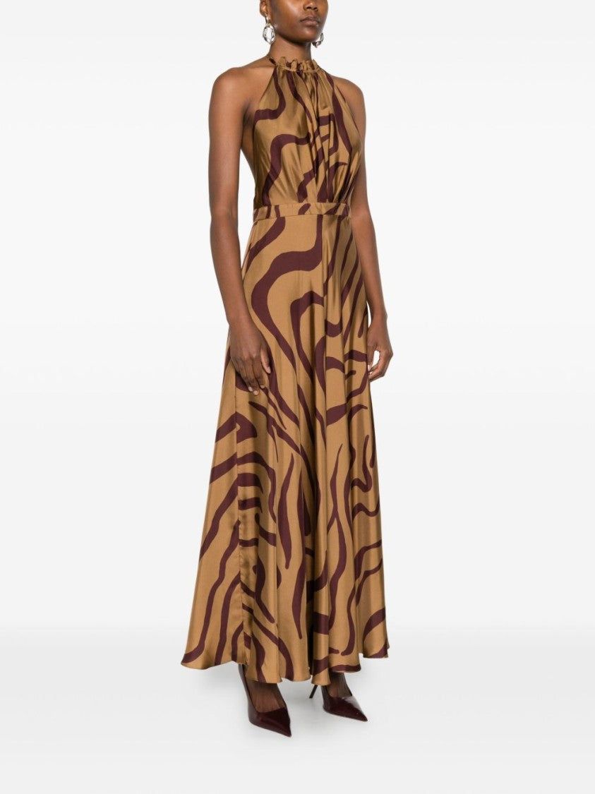 Raquel Diniz Flowing Silk Maxi Dress