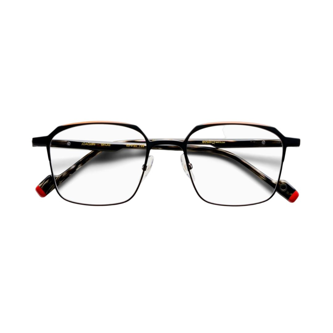 Etnia Barcelona Joaquin Geometric Square Eyeglasses With Tortoiseshell Accents