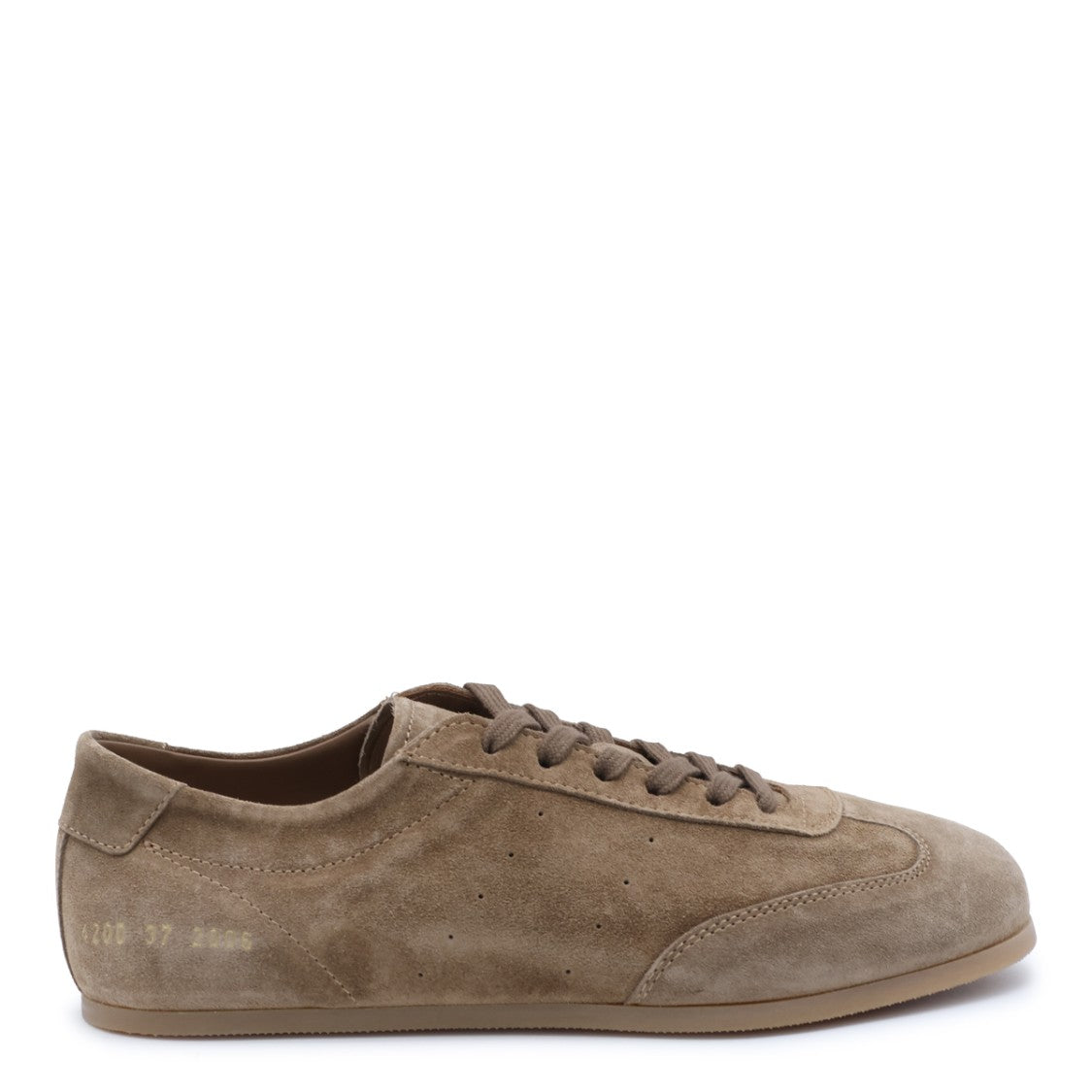 Common Projects Taupe Suede Minimalist Low Sneakers