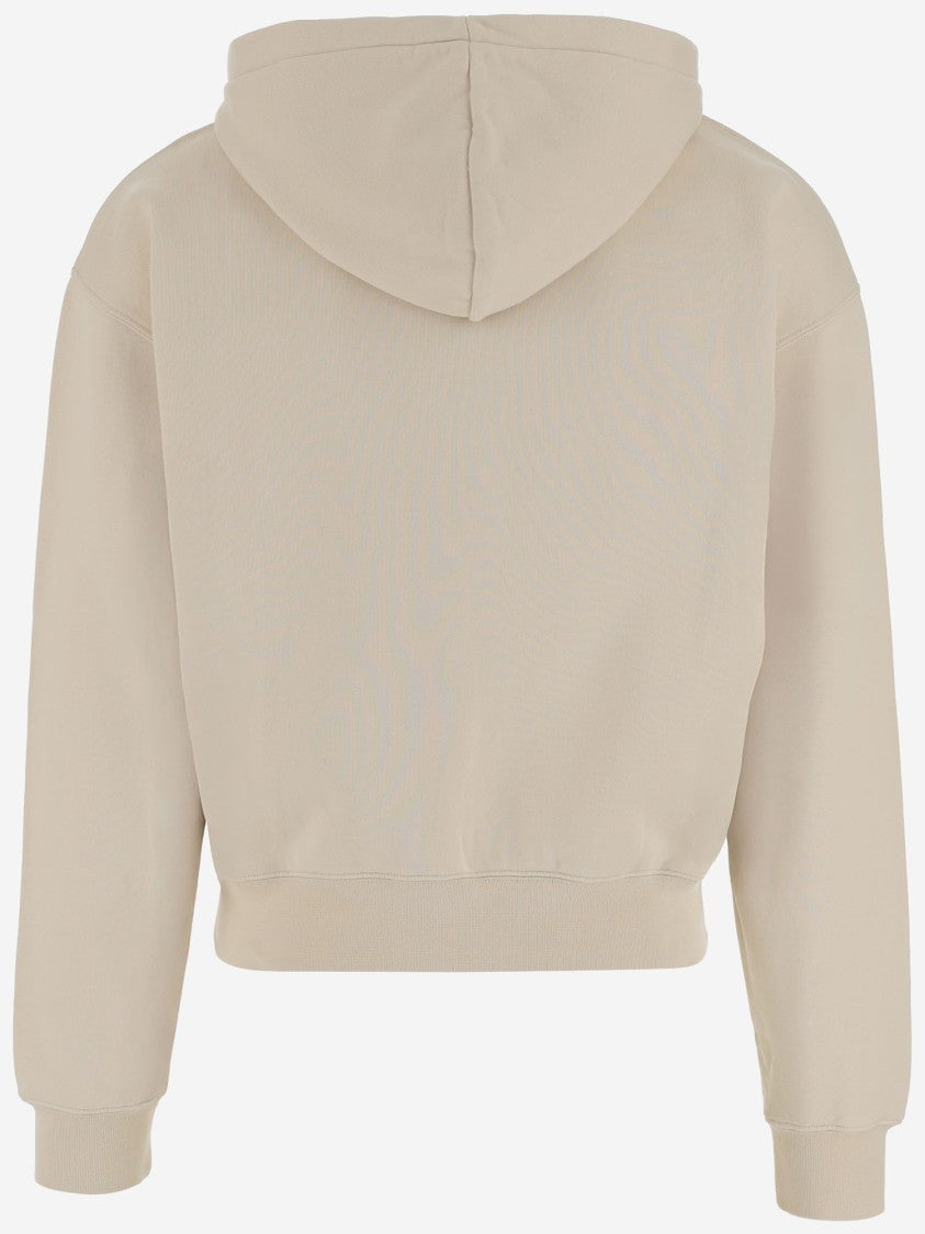 Jacquemus Grosgrain-Trimmed Zippered Hoodie With Logo Detail