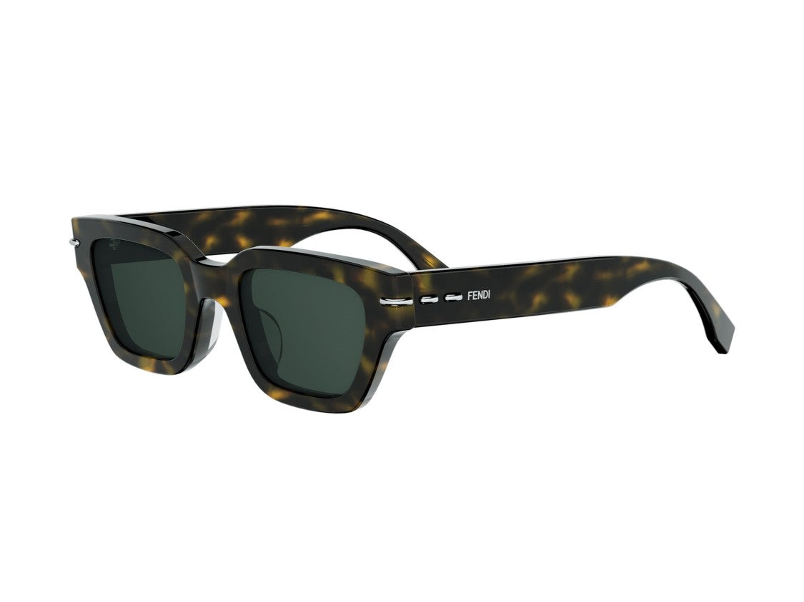 Fendi Green Fe40191i Bold Oversized Tortoiseshell Sunglasses
