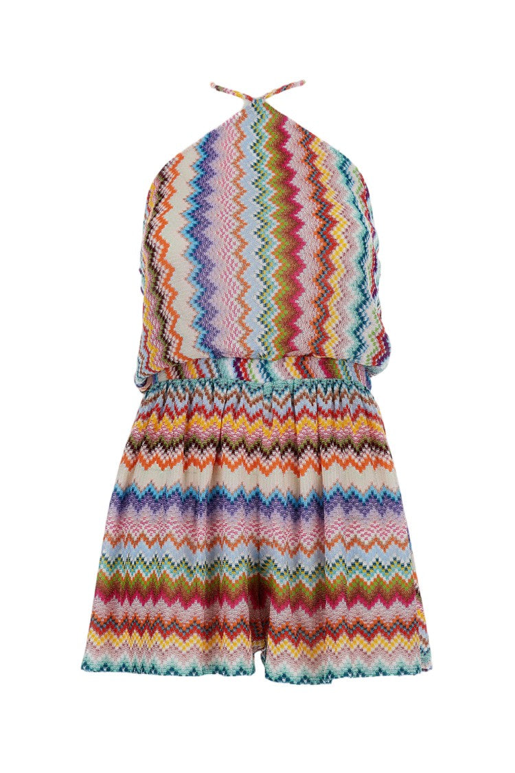 Missoni Multicolor Zigzag Pattern Short Jumpsuit