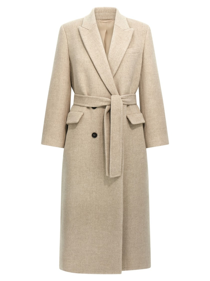 Brunello Cucinelli Double-Breasted Virgin Wool Coat