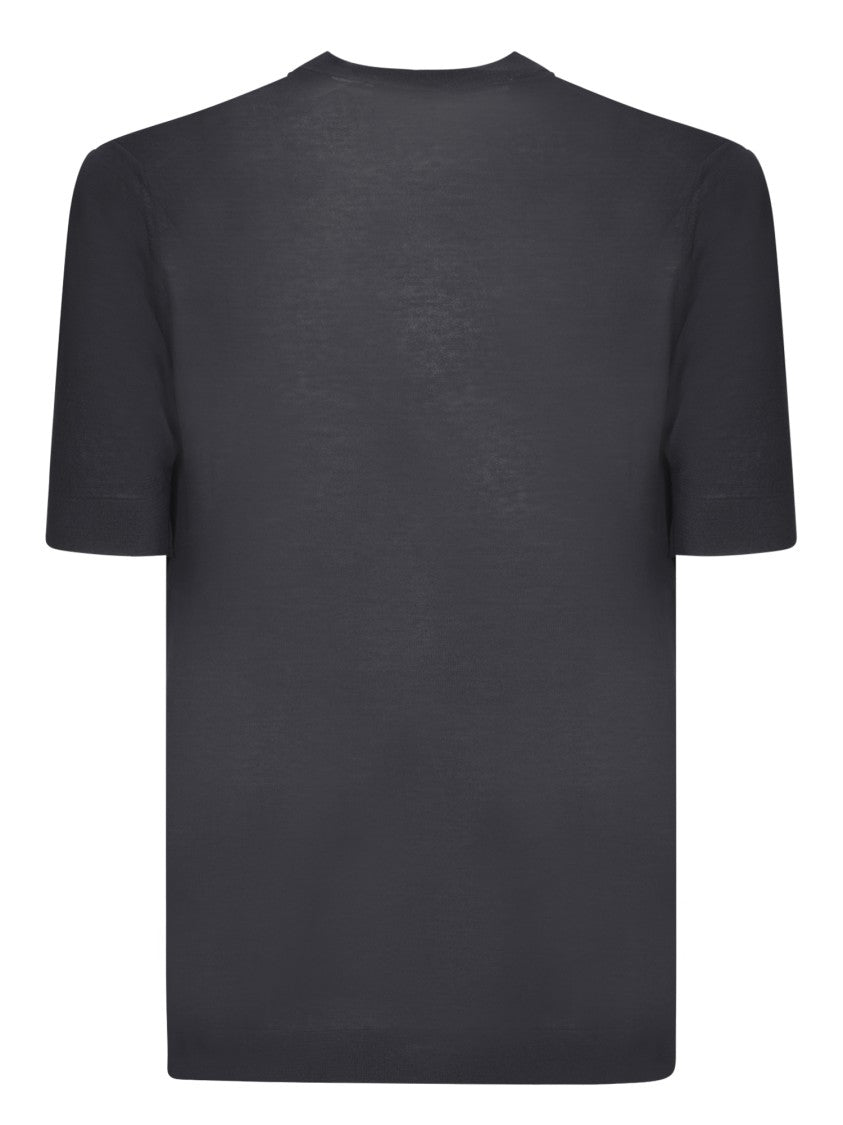 Dell'oglio Black Cotton T-Shirt