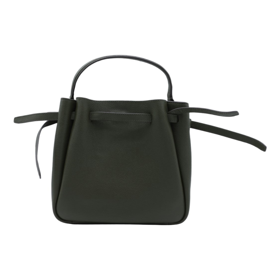 Tory Burch Deep Olive Green Detachable Strap Structured Shoulder Bag