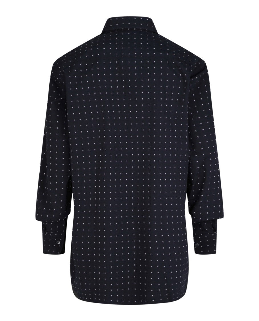 Brioni Micro Dot Cotton Sport Shirt
