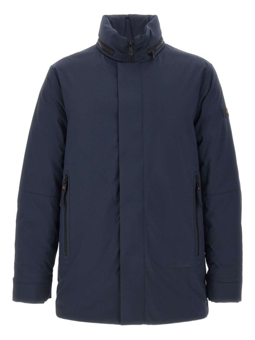 Peuterey Tailored Neutrals Coat With Structured Silhouette